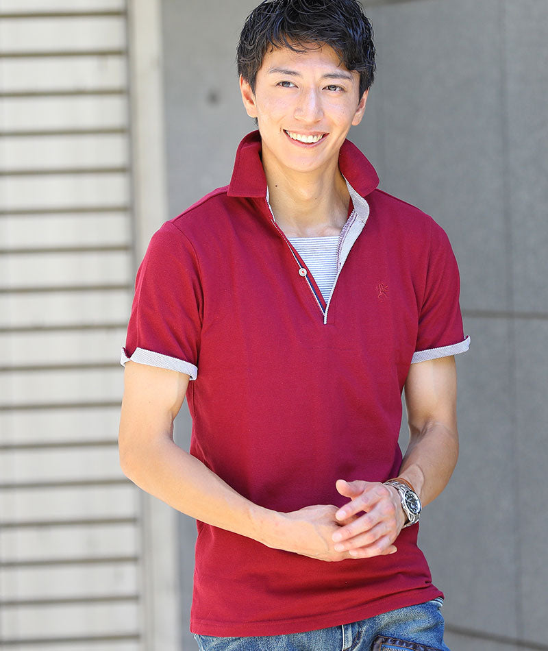 スキッパー ポロシャツ メンズ おしゃれ かっこいい ブランド 人気