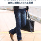 脚長く見えるスリムストレッチブーツカットフレアデニムカーゴパンツ