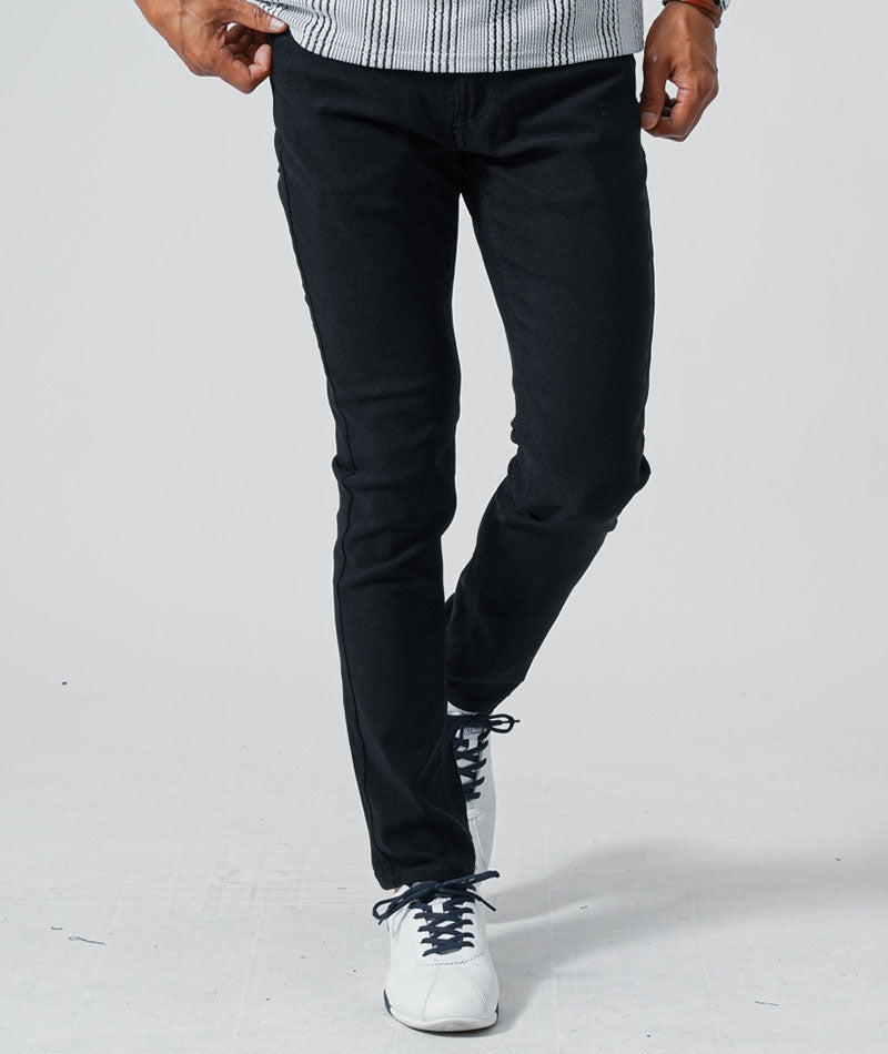 40代メンズ3点コーデセット　ネイビー7分袖テーラードジャケット×白半袖Tシャツ×黒スリムイチノパンツ