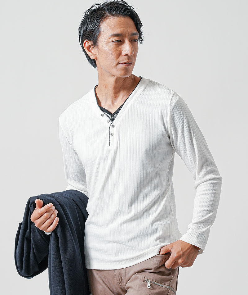 40代メンズ3点コーデセット　ネイビー長袖テーラードジャケット×白長袖Tシャツ×ベージュブーツカットチノパンツ