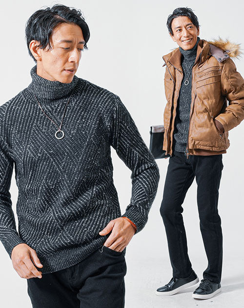 40代 メンズファッション 冬服 きれいめ カジュアル シンプル 3点