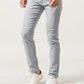 40代メンズ3点コーデセット　ネイビー7分袖シャツパーカー×白半袖Tシャツ×グレースリムテーパードチノパンツ
