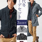 40代メンズ冬のトップス3点コーデセット　グレンチェックロングコート×黒ニットアウター×ワインタートルネックTシャツ