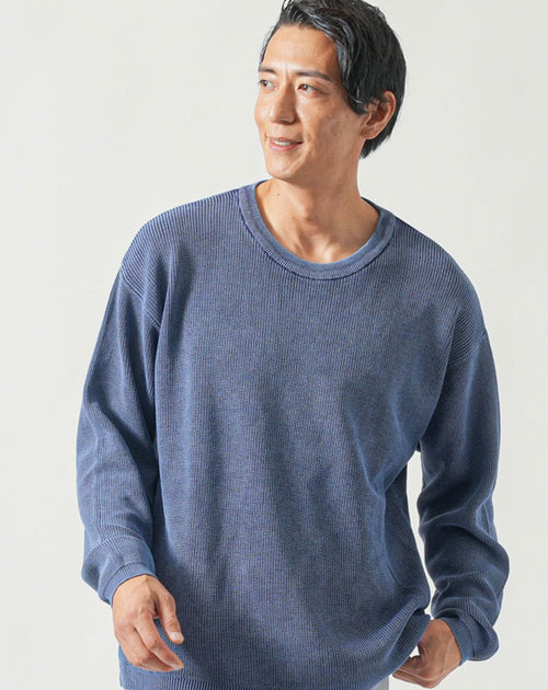 メンズにおすすめのネイビーニット