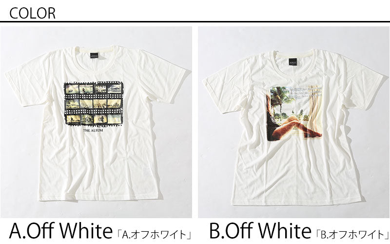 フォトプリント半袖カットソー