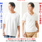 接触冷感＆乳首が透けにくいスリムフィット半袖VネックTシャツ