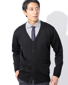 ドライタッチシンプルVネックニットカーディガン
