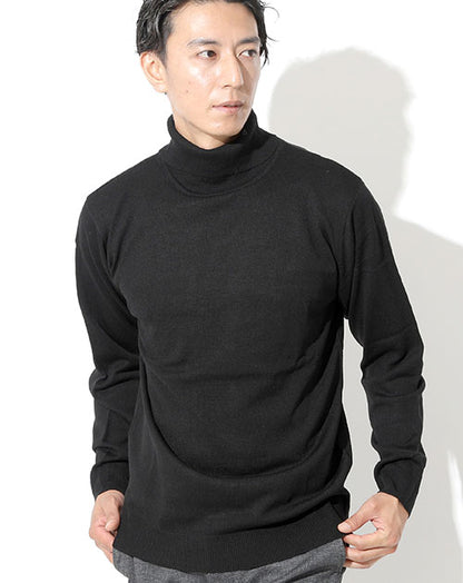 低静電アンチピリングウォッシャブルタートルネック Biz