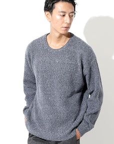 ルーズシルエットネイビーニット