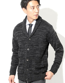 ショールカラーカーディガン