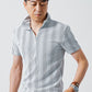 40代・50代の男性におすすめハーフジップスタンドカラー半袖ポロシャツ
