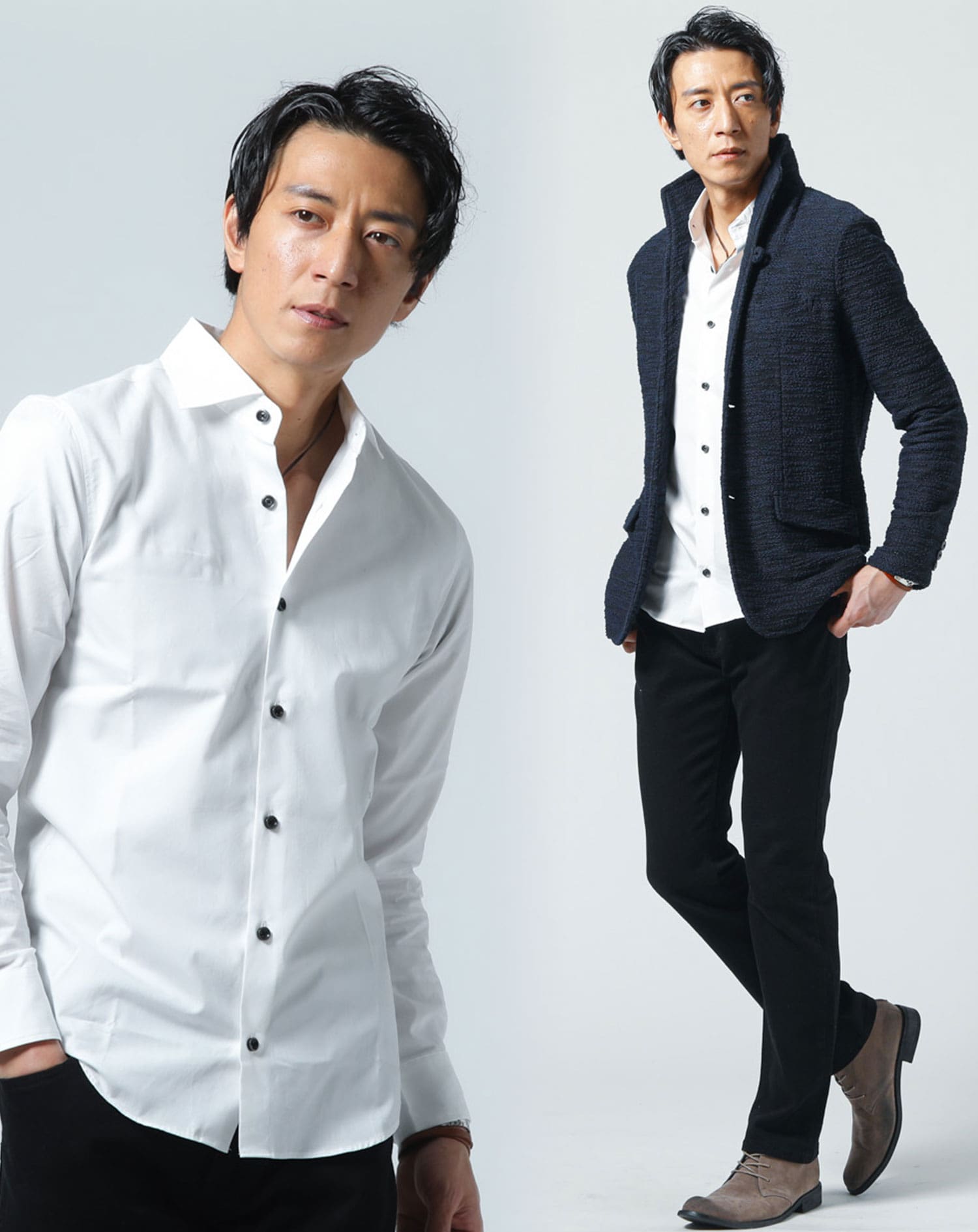 コーデ3点セット オフィスカジュアル スマートカジュアル メンズ 男性 春 秋 冬 50代 3