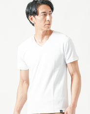 厚手・乳首透けない8オンスクルーネック・Vネック半袖Tシャツ