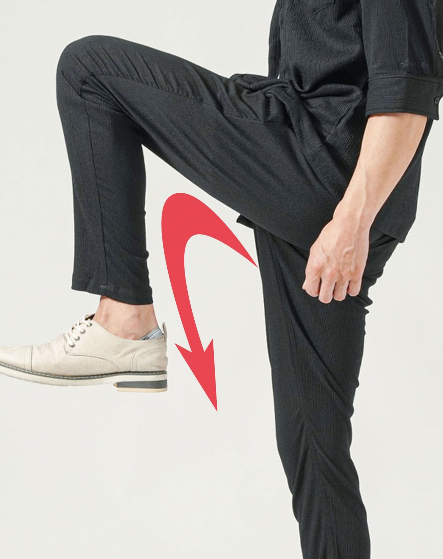 ブラック(ロングパンツ)　H183cmW63kg 着用サイズ:Ｌ