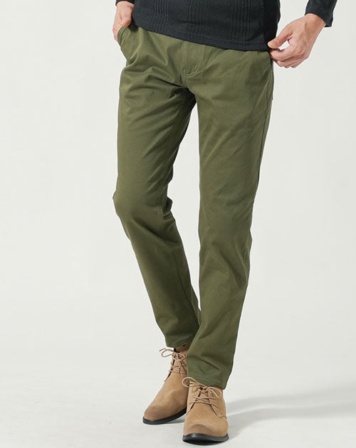 オリーブグリーン リラックスフィット チノパン BARRY BRICKEN バリー