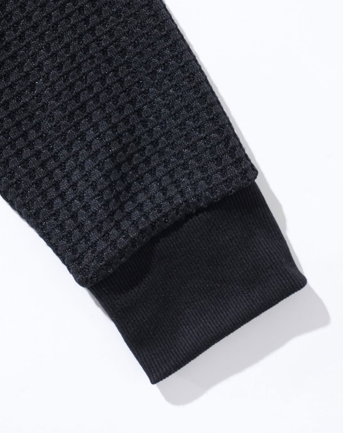 ワッフルショールカラーカーディガン