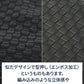 PUレザーイントレチャート編みセカンドバッグ