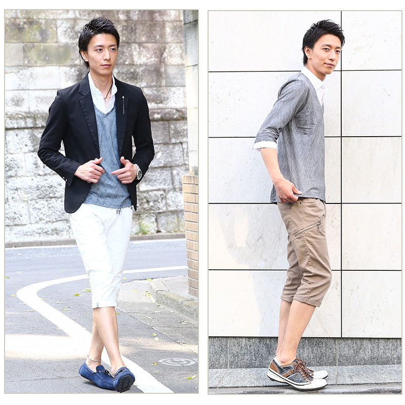 シャドーアーガイルフェイクレイヤード６分袖シャツ