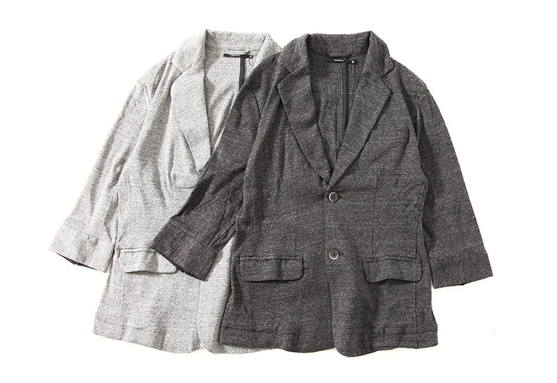 カット地７分袖テーラードジャケット