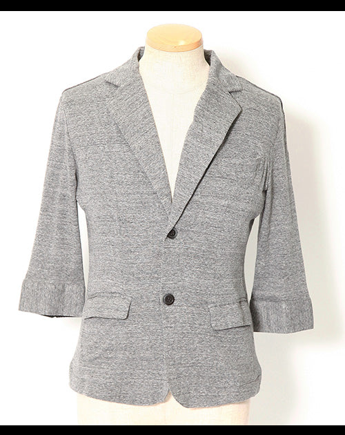 カット地７分袖テーラードジャケット