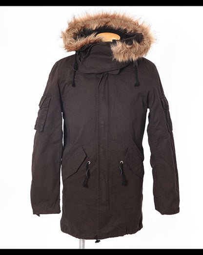 裏地ボアライナー付きモッズコート