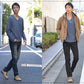 シャギー調ニット×長袖無地カットソー　2点セット