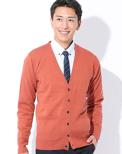 メリノウール混ハイゲージニットカーディガン Biz