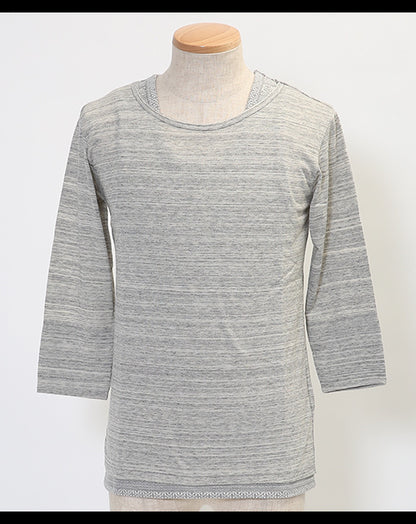 ジャガードデザインタンクトップ×７分袖カットソー ２点セット