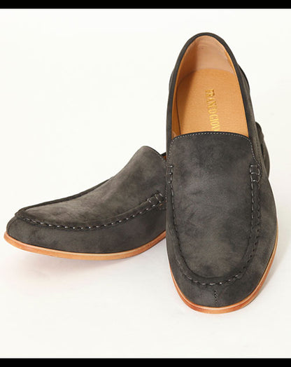 スエードデザインスリッポンシューズ Biz