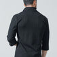 がっちり体型の方におすすめワイヤー入りイタリアンスタンドカラー７分袖ポロシャツ