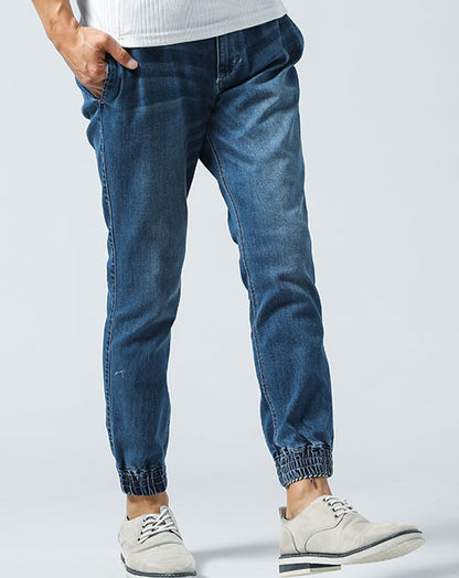 ストレッチスキニーデニムジョガーパンツ