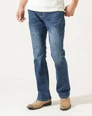 美シルエットテーパードストレッチデニムパンツ