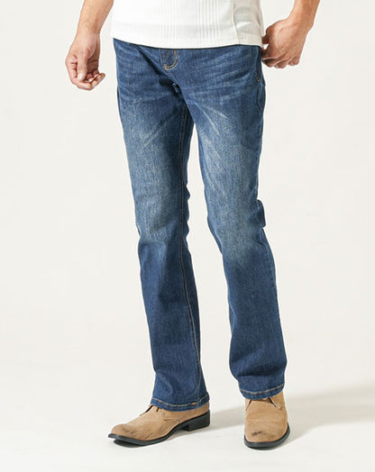 美シルエットテーパードストレッチデニムパンツ