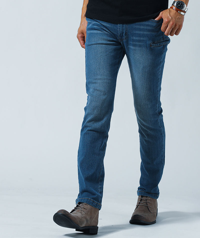 ユニセックス パンツ ジーンズ Ryan Slim Fit カラー:Light Blue Denim