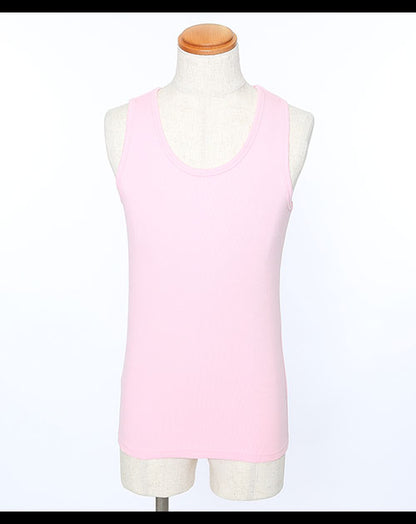 テレコ素材タンクトップ