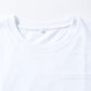 オーバーサイズポケット付き7分袖ポケット付きクルーネックTシャツ