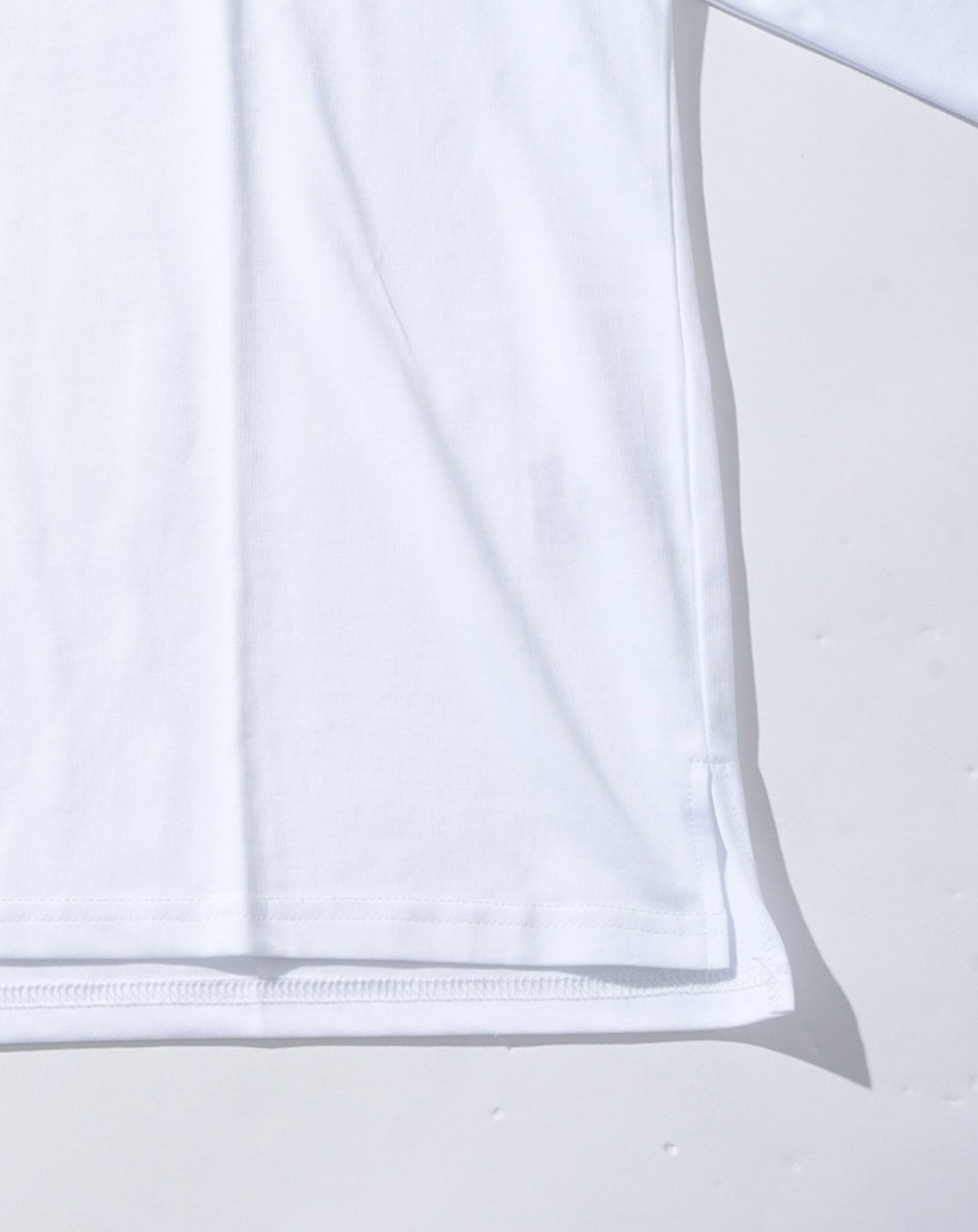 オーバーサイズポケット付き7分袖ポケット付きクルーネックTシャツ