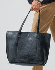 PUレザーシンプルトートバッグ