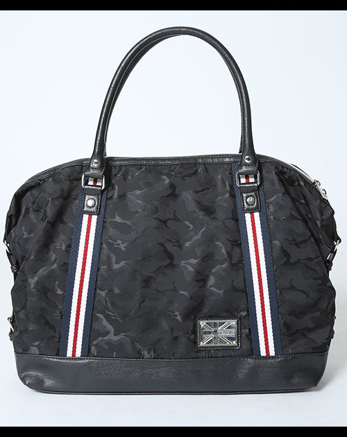 シャドーカモフラージュ柄トリコロールライン2WAYバッグ