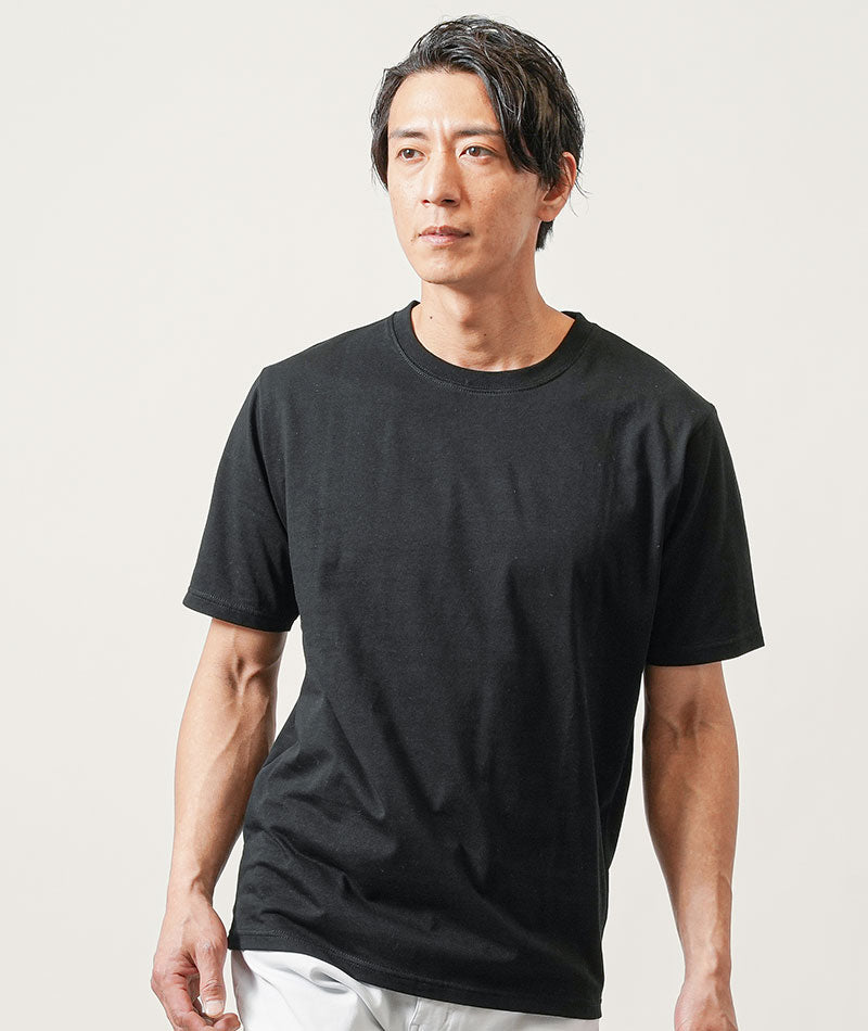 Tシャツ カットソー メンズ 接触冷感 Vネック Uネック 半袖 おしゃれ