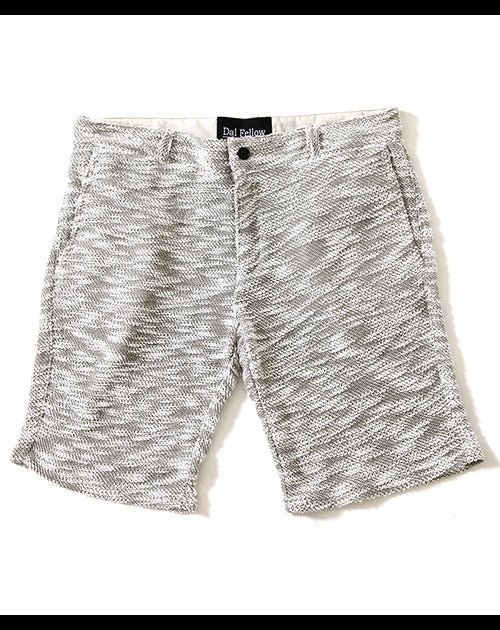 スラブ地杢デザインハーフパンツ