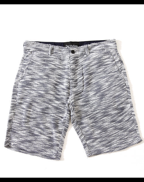 スラブ地杢デザインハーフパンツ