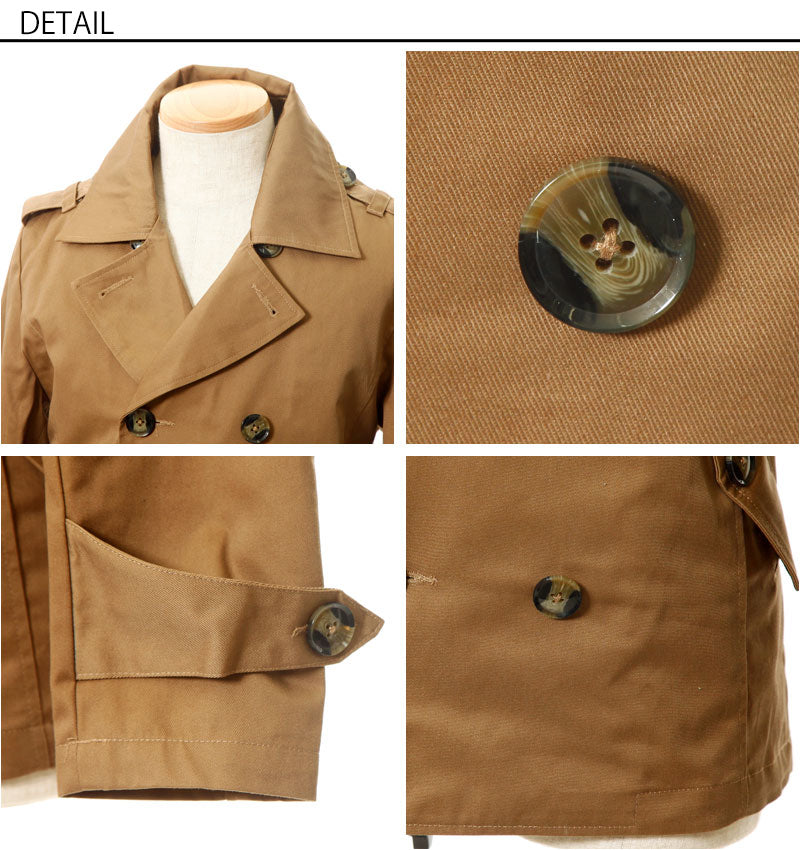 ツイル素材トレンチＰコート