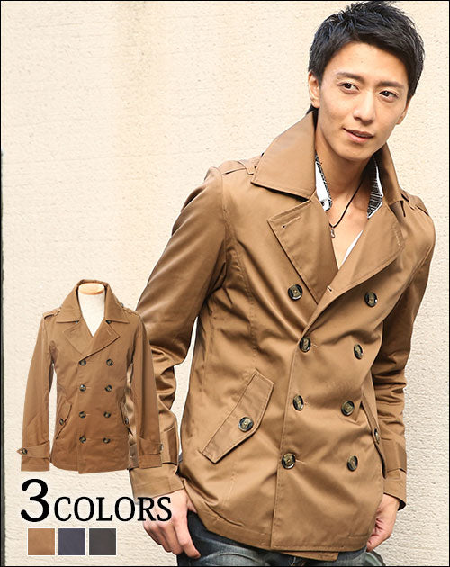 ツイル素材トレンチＰコート