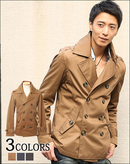 ツイル素材トレンチＰコート