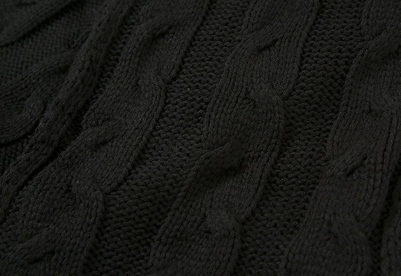 ケーブル編みデザインニットスヌード