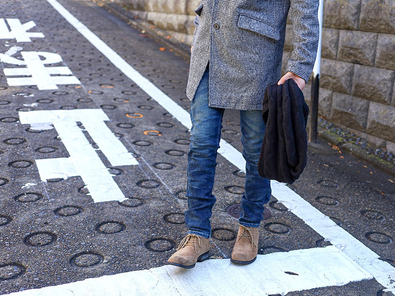 ケーブル編みデザインニットスヌード