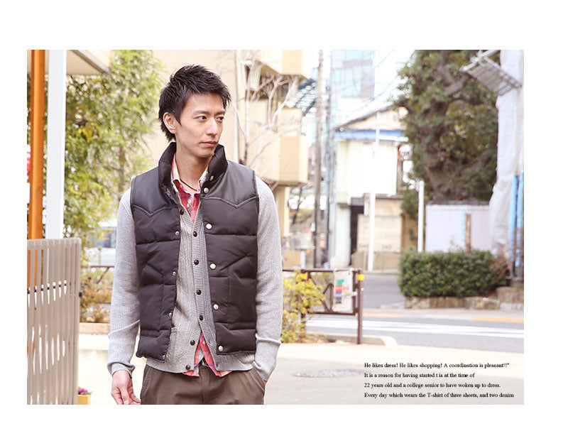 タータンチェックシワ加工麻混シャツ　日本製