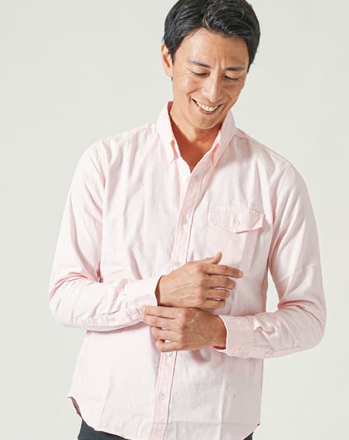 日本製　1.3倍丈夫生地オックスフォードシャツ