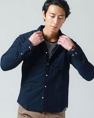 オックスフォード長袖ボタンダウン日本製シャツ